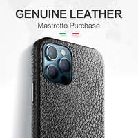 Coque de téléphone portable en cuir TPU grain de litchi au design personnalisé pour iPhone 16/15 Pro Max et pour Samsung