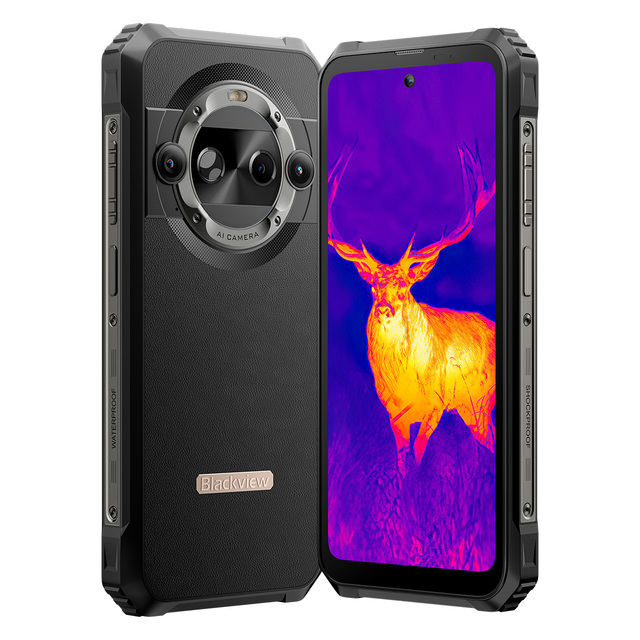 5G Rugged Smartphone 120HZ Display Thermal Image Camera Mobile 12+512GB Android 14 Main 50MP 8800mAh Phone Blackview BL9000 Pro