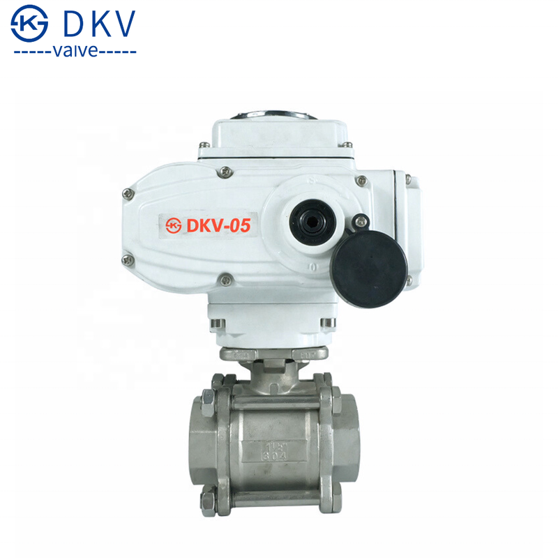 DKV Electric 3pc Ball Valve Thread