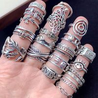 Bague unisexe rétro en acier inoxydable à motif croix, vente en gros, bijoux pour homme, bague Ringeel