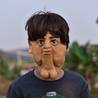 Masque intégral en latex avec barbe et cheveux, idéal pour Halloween, bar, carnaval, fête, cosplay, farce, accessoire de déguisement, vente en gros