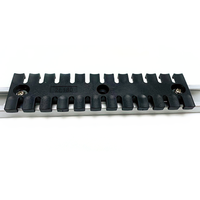 Plaques de décharge de traction de fixation de câble avec pieds à pression pour accessoires de câblage de montage de rails C30