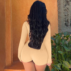 IStapromo Regalos Mono de Manga Larga Sexy para Mujer, Romper Corto con Cuello en U y Espalda Descubierta, Mono de Una Pieza - Product Image 5