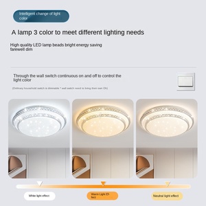 ไฟหลักในห้องนั่งเล่นโคมไฟและโคมไฟใหม่โคมไฟเพดาน LED บรรยากาศเรียบง่ายทันสมัย - Product Image 5