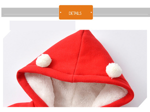 Bebé de invierno mameluco Bodysuits de enredaderas de algodón cálido espesar mono Año Nuevo navidad regalo recién nacido niña niño ropa de bebé - Product Image 5