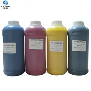 Banner eko baskı mürekkebi CMYK DX4 DX5 mürekkep eko Solvent için 1 litre sihirli BASKI MAKİNESİ