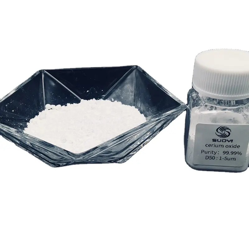 Made in China suoyi supplier CeO2 99.99% 4N 5-7um CAS 1306-38-3 cerium oxide used for catalyst