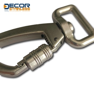 Crochets de sécurité robustes en métal pour chien, fermoir à boucle, crochets à ressort, 16 mm, 21 mm, crochet pivotant personnalisé pour chien - Product Image 3