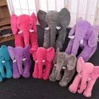 Peluche d'éléphant personnalisable, mignonne, avec de grandes oreilles, peluche d'éléphant à longues oreilles pour bébé, super douce, en coton PP, maille, 40 cm/60 cm