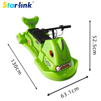 Voiture tamponneuse électrique pour enfants Starlink en forme de requin, pour parcs d'attractions et centres commerciaux, 350W, musique et lumières, certifiée CE