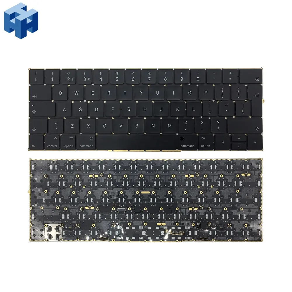 New Replacement Keyboard for Macbook Pro Retina 13" 15" A1989 A1990 Keyboard UK Russian German French Danish Arabic Etc.