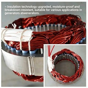 <span class=keywords><strong>Alternador</strong></span>/Generador <span class=keywords><strong>de</strong></span> Turbina Eólica <span class=keywords><strong>de</strong></span> Baja Velocidad, 5000W, Imán Permanente, 300 RPM, Trifásico, Sin Engranajes, para Montaje - Product Image 5