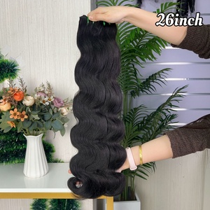ผมต่อแบบ Body Wave ยี่ห้อ Remy ขายส่งยอดนิยม น้ำหนัก 100 กรัมต่อแพ็ค ผมแท้ 100% แบบ Super Double Drawn - Product Image 5