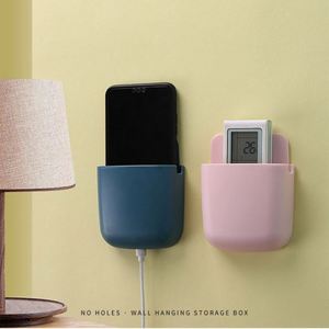 Boîte murale organisateur de stockage de <span class=keywords><strong>t</strong></span>élécommande pour climatiseur Tv support de prise de <span class=keywords><strong>t</strong></span>éléphone portable support de support - Product Image 3