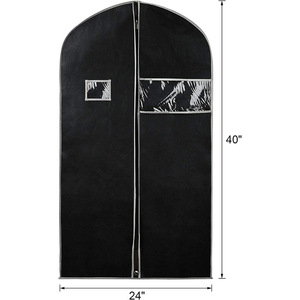 <b>Clothes</b> Protector Non-Woven Dust Cover Gray Rectangle Hook Type For Suit <b>Storage</b> Moisture Proof - Product Image 2
