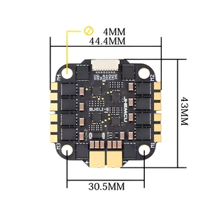 JHEMCU RuiBet เอสซีแบบไร้แปรงถ่าน4‑ใน‑1ขนาด45A 55A 60A 65A 3–6S โปรโตคอล Dshot600รองรับ BLHeli_S ขนาด30.5×30.5มม. สกรู M4สำหรับโดรนและมัลติคอปเตอร์บังคับวิทยุของแท้ - Product Image 3