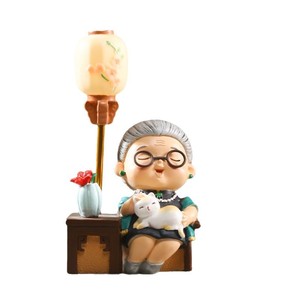 ชุดตุ๊กตาคู่ปู่ย่าตายายเรซิ่น 2 ชิ้น สไตล์ดั้งเดิม ของตกแต่งห้องนั่งเล่น ของขวัญวันครบรอบสำหรับคู่รักสูงวัย ของประดับตกแต่งบ้าน - Product Image 5