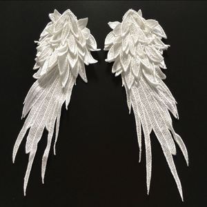 Applicazione Ricamata Fai-da-Te con Strass, Perline e Paillettes, Patch in Tessuto con Ali d'Angelo 3D per <span class=keywords><strong>Abbigliamento</strong></span> - Product Image 3