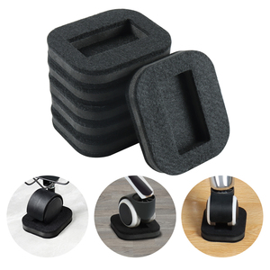 Couvercles <span class=keywords><strong>de</strong></span> jambes <span class=keywords><strong>de</strong></span> meuble carrés, noir, dure, excellente qualité, protège les sols en bois <span class=keywords><strong>dur</strong></span>, 1 pièce - Product Image 2