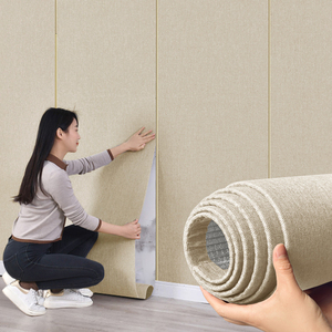 Hình nền tự dính cuộn bọt 3D hình nền trang trí phòng khách sxp không dệt có thể tháo rời hình nền - Product Image 1