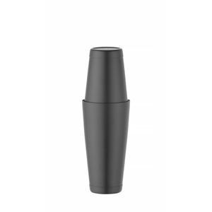 Boston 0.8L Black Tin-on-Tin Shaker <b>Bar</b> 90mm <b>Drink</b> Dispenser - Product Image 1