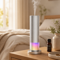 Diffuseur de parfum commercial à tour d'huiles essentielles, design aluminium, 120 ml, alimenté par batterie, télécommande, pour hôtel et bureau