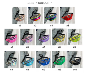 Bolsa de Cintura Reflectante de PU con Láser OEM y ODM, Disponible en Stock, Riñonera Casual de Moda, Bolsa Cruzada Portátil para Viajes a la Playa - Product Image 6