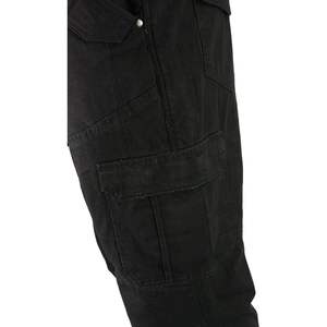 กางเกงยีนส์คาร์โก้หนังแท้ MPM5590 สีดำสำหรับผู้ชาย ปี 2025  พร้อมแผ่นเกราะ CE  เสริมใยอะรามิดดูปองท์ สำหรับขี่มอเตอร์ไซค์และแข่งรถ - Product Image 3
