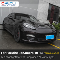 CREULI Nuevo Kit de Actualización de Faros Delanteros de 12V para Panamera 970 970.1 hasta 2023, Faros LED Matrix de 5500K y 4000 Lúmenes