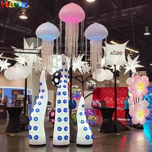 Medusas luminosas inflables criaturas oceánicas inflables con luces LED decoraciones inflables colgantes para actuaciones en clubes - Product Image 2