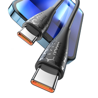 Cable USB C a USB C Toocki de 100W con Carga Rápida y Transferencia de Datos a 480Mbps, Archivo de 1GB en 30 Segundos, Cable Cargador Tipo C para Teléfono y Portátil