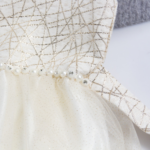 Vestido de Princesa Azul Otoñal de Manga Corta de Alta Calidad para Niñas - Product Image 6