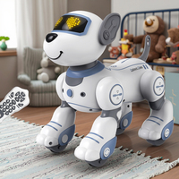 Chien robot électrique interactif pour enfants de 3 ans et plus, avec programmation intelligente, télécommande et fonction 'Suivez-moi' - Cadeau compagnon pour enfants