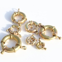 Vente en gros de fermoirs à ressort en laiton avec fermoir en forme de 8 pour bracelets et colliers