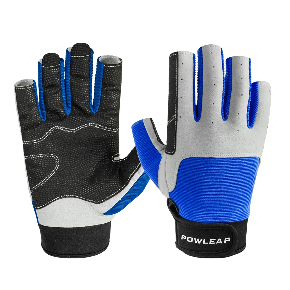 Top Quality 3/4 Finger Grip Palm Water Sports Youth Adult Kayaking Gloves Sailing Rowing Paddling Boating Canoeing