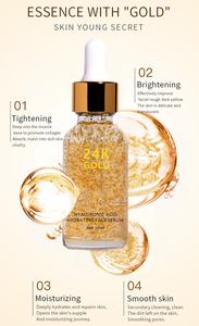 Suero facial hidratante blanqueador, antiedad, antioxidante, antiarrugas, natural puro, orgánico, oro de 24 quilates - Product Image 4