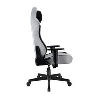 Chaise de jeu 360 °   Chaise de bureau pivotante ergonomique en tissu peluche court pour jeux sur ordinateur avec 150 fonctions °   Fauteuil inclinable avec appui-tête et soutien lombaire