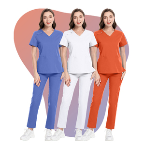 2025 gommages pour femmes-uniforme médical extensible doux Anti-rides soins faciles vêtements de travail d'allaitement - Product Image 1