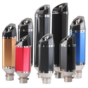 Tubo de Escape Hexagonal Redondo para Motocicleta, Apto para Akrapovic, Ninja 400, S1000 RR, Accesorio de Modificación, Silenciador para Moto - Product Image 1