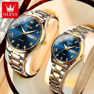Envío Directo Olevs 5563 Reloj con Logotipo Personalizado, Reloj de Pulsera de Cuarzo de Moda para Parejas, Reloj Inteligente para Enamorados - Product Image 1
