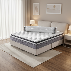 Colchón <span class=keywords><strong>de</strong></span> Espuma Viscoelástica con Resortes Ensacados <span class=keywords><strong>de</strong></span> Fábrica <span class=keywords><strong>de</strong></span> Muebles <span class=keywords><strong>de</strong></span> Foshan, Colchón Híbrido Ortopédico en Caja, Tamaño King y Queen - Product Image 2