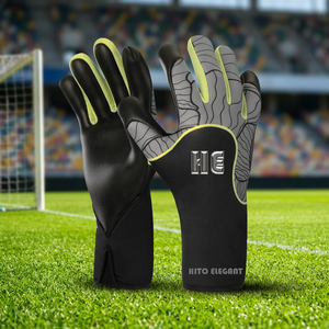 Gants de gardien de but de niveau professionnel pour toutes les conditions météorologiques Logo en caoutchouc avec sangle amovible Poignée souple - Product Image 2