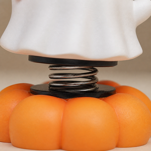 Decorazione Halloween Ornamento Resina Fantasma Zucca Teschio Lapide Rotante Statuetta Tavolo Casa Festa Scrivania - Product Image 5