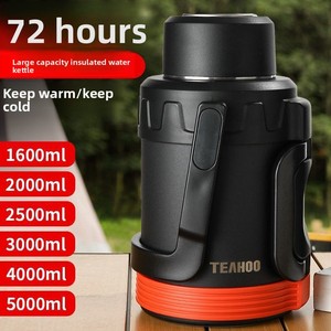 Food-grade Stainless Steel Insulated Chinese Style Large-capacity Kettle Pot Cover Home Use Portable Outdoor Hot Water <b>Bottle</b> - Product Image 2