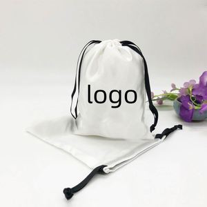 Bags Bulk <b>Drawstring</b> <b>Backpack</b> Satin String Cinch Bag for Gym Sports Party Short Trip Promotion Gift - Product Image 1