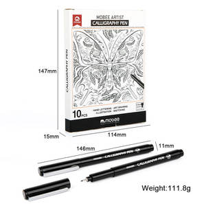 Mobee P-625E Lot de 10 Marqueurs Fineliner Non-Toxiques à Écriture Fluide pour Lettrage à la Main et Dessin Artistique Stylos de <span class=keywords><strong>Calligraphie</strong></span> d'Usine - Product Image 6