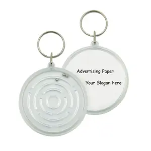 Mini labyrinthe magique promotionnel en acrylique et plastique, <span class=keywords><strong>porte</strong></span>-clés rond, jeu de <span class=keywords><strong>puzzle</strong></span>, logo <span class=keywords><strong>personnalisé</strong></span>, entraînement cérébral, <span class=keywords><strong>porte</strong></span>-clés souvenirs - Product Image 1