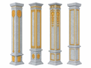 Hot Bán ABS Khuôn Nhựa Cho Trang Trí Vòng Vuông La Mã Xi Măng Cột Tạo Thanh Lịch Trụ Cột Dễ Dàng Cho Ngôi Nhà - Product Image 2