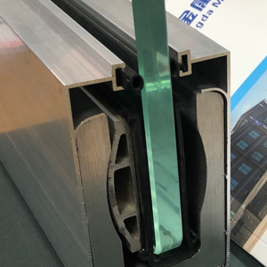 Cho 10 Mm <span class=keywords><strong>Glass</strong></span> Nhôm Lan Can Kính Cường Lực Không Khung U Kênh - Product Image 3