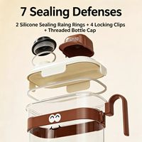 Seau à riz rond en PP breveté, en stock, nouveau style moderne et minimaliste, conteneur de cuisine de qualité alimentaire pour céréales sèches, épaissi